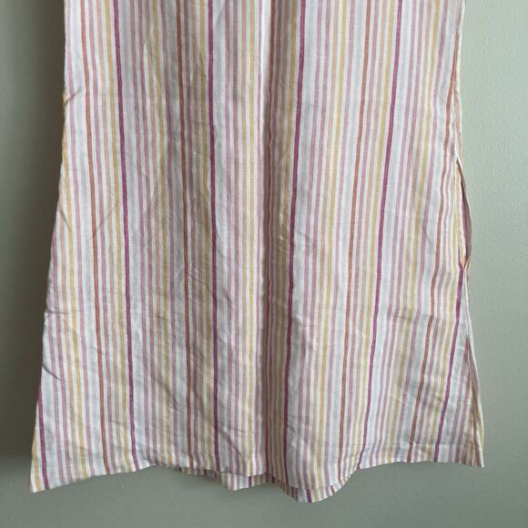 Tommy Bahama Linen Dress Sleeveless V-Neck Pink Dress Size Small Preppy Boat - Picture 9 of 10